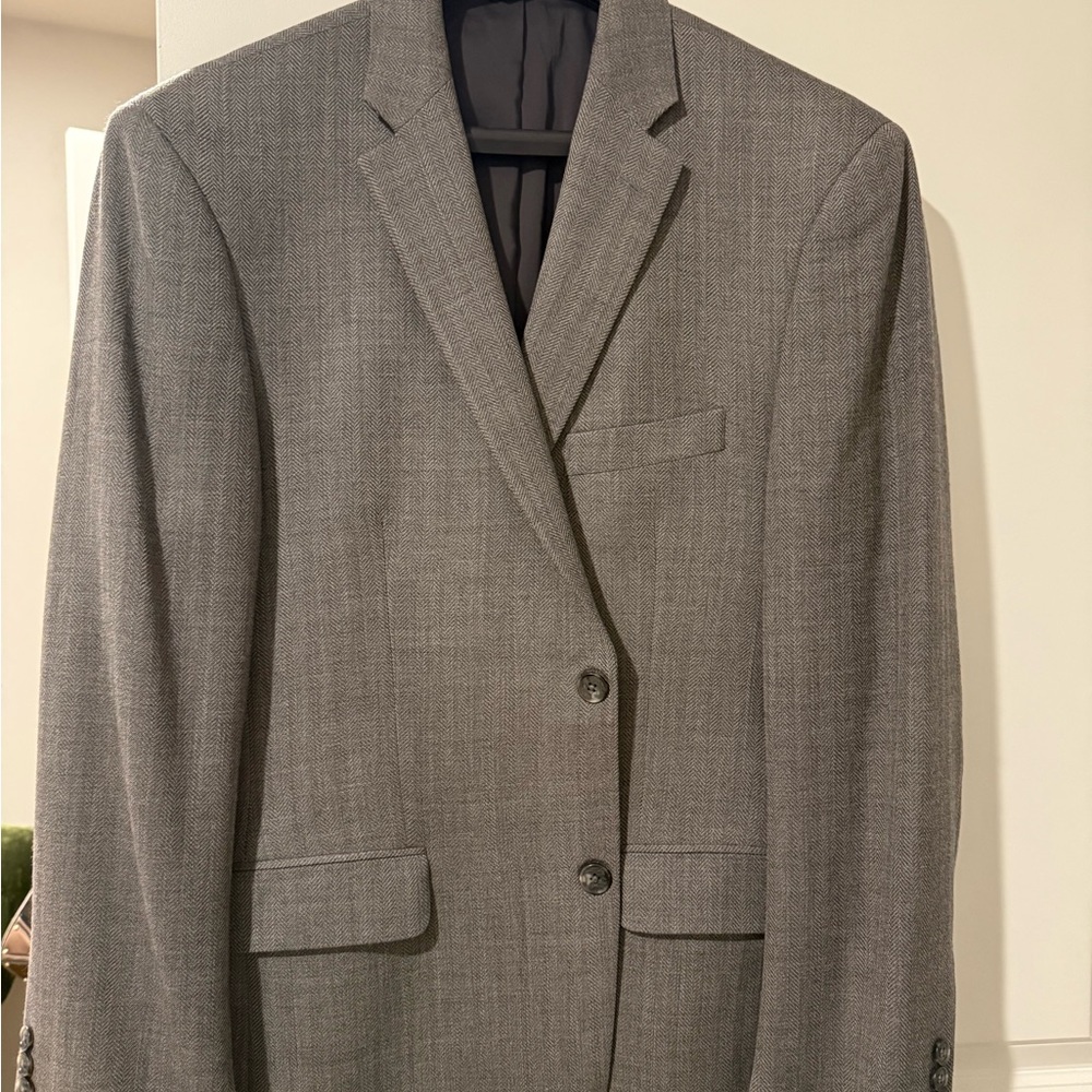 Jos. A. Bank Gray Two-Button Notch Lapel Suit Jacket